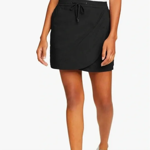 Women's Eddie Bauer Tulip Hem Skort XS Black - Picture 6 of 7